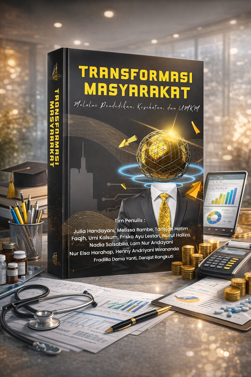 TRANSFORMASI MASYARAKAT  MELALUI PENDIDIKAN, KESEHATAN, DAN UMKM [sumber elektronis]